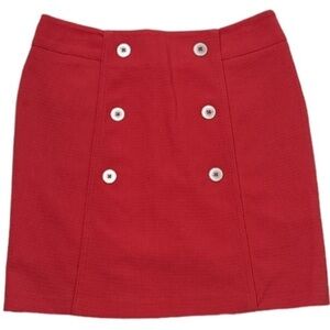 Lizzie Driver Golf Skort Textured Knit  Button Decor Side Zip Salmon/Coral NWOT